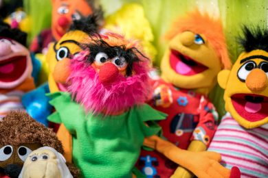 Sesame Street puppets