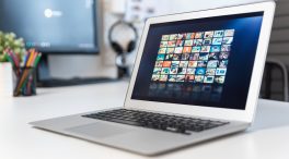Streaming services laptop