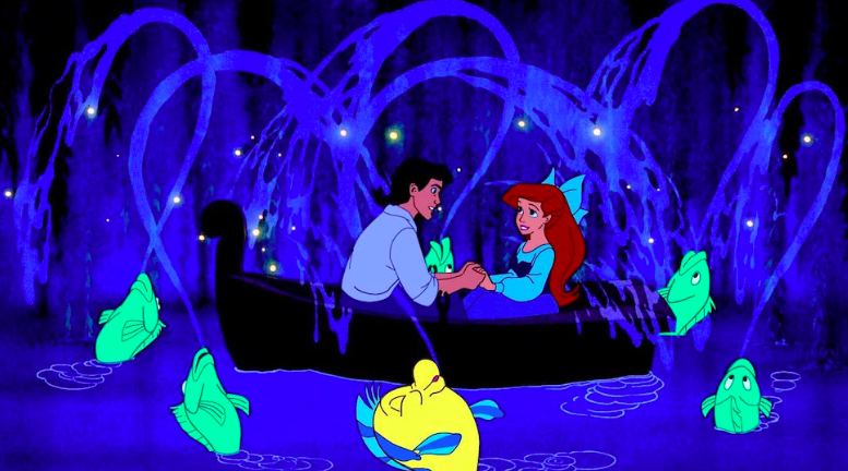The Little Mermaid kiss the girl Disney