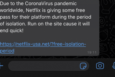 Netflix coronavirus scam