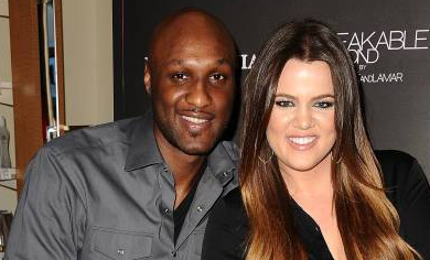 Lamar Odom and Khloe Kardashian