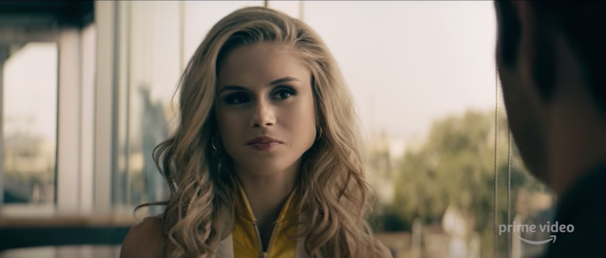 Erin Moriarty as Starlight in The Boys (Picture: Amazon Prime Video) .