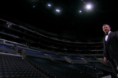 Jimmy Kimmel hosts the Emmys in an empty venue