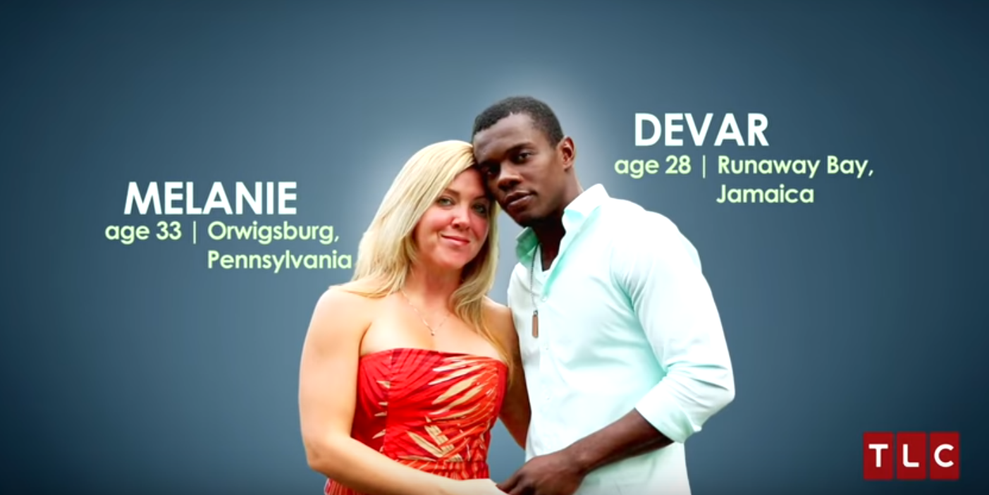 Melanie and Devar from 90 Day Fiance