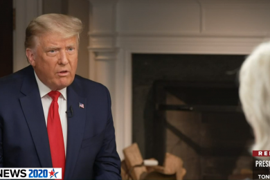 President Trump and Lesley Stahl on 60 Minutes